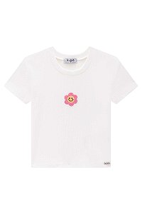 Blusa Cropped em Canelado Branco 65702Cor2 Kukiê