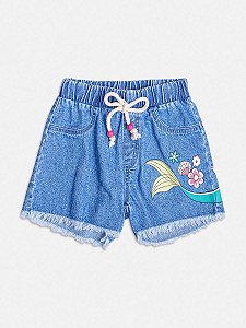 Short Jeans Pequena Sereia Momi H4688