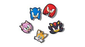 Jibbitz™ Sonic The Hedge Hog Pack com 5 Peças