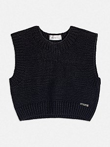 Colete de Tricot Preto Momi H5019