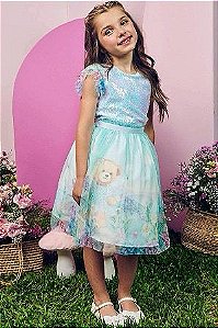 Vestido em Paetê e Tule 66604 Infanti REF66604