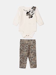 Conjunto Animal Print da Minnie Mouse Animê L2307