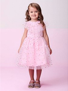 Vestilo Tule Glitter Rosa Momi Mini J6039