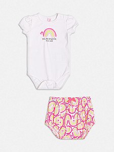 Conjunto Body e Short Rainbow Colorido Momi C2290