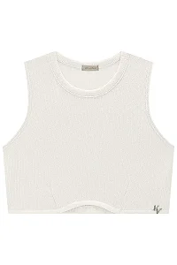 Blusa Cropped em Canelado Liz 82688 Vic&Vicky