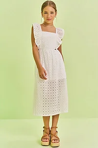 Vestido Midi em Laise Bordado 77784 Vic&Vicky