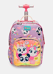 Mochila com Rodinha Pequena Multibichos Best Friends Puket