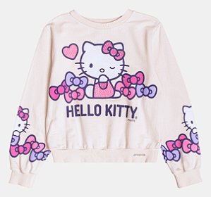 Casaco Blusão Moletom Hello Kitty Momi H6532