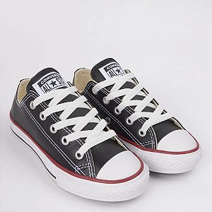 Tênis Converse Chuck Taylor All Star Sintético Preto Vermelho Infanto Juvenil