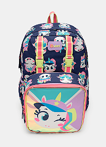 Mochila Costas com Lancheira Unicórnio Tênis Puket