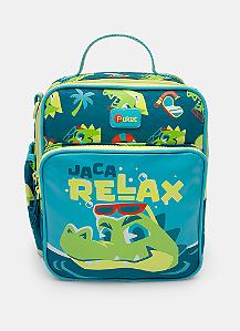 Lancheira Térmica com Bolso Frontal Jacaré Relax Puket