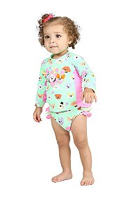 Biquini Blusa e Calcinha Frufru Siri Kids Manu Aplic Est Dog 39425-90112
