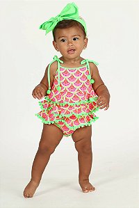 Maiô Siri Kids Zoe Est Sereia Melância 39435-90092