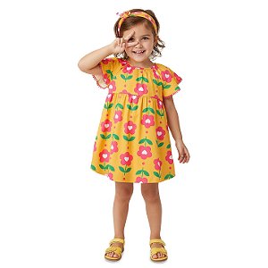 Vestido Kyly Amarelo Siciliano Floral 1001806-200030