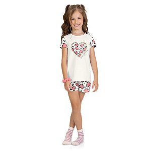 Pijama Infantil Menina Animal Print Kyly 1001969-0452