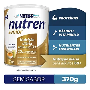 NUTREN SENIOR SEM SABOR 370g NESTLÊ
