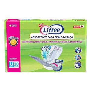 LIFREE ABSORVENTE FRALDA-CALCA TAM U C 20
