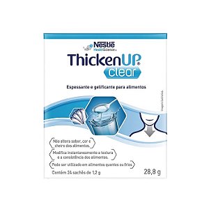 THICKEN Up CLEAR Espessante de Alimentos Líquidos 24 Sachês- Nestlé
