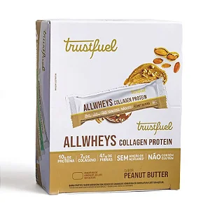 BARRA PROTEICA  ALLWHEYS PEANUT BUTTER DISP C/12 -TRUSTFUEL