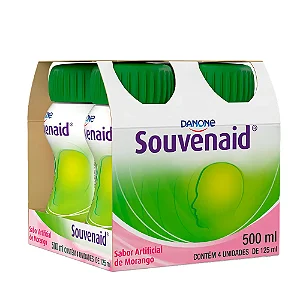 Souvenaid Morango Danone - Kit com 4 unidades
