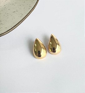BRINCO GOTA MEDIO BANHO OURO 18K