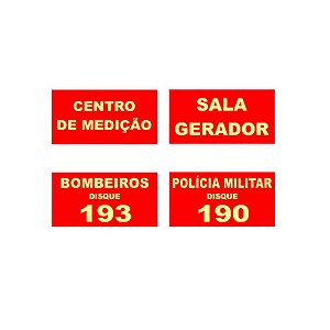 Placas de Sinalização de Equipamento