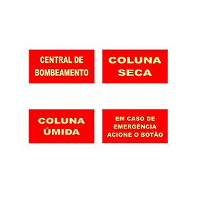 Placas de Sinalização de Equipamento