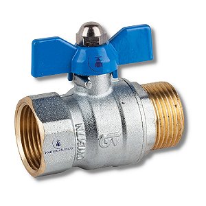 Válvula de Esfera Reforçada 1/4" Macho X Fêmea Tipo Borboleta Ref 3036 Genebre
