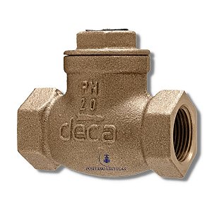 Válvula de Retenção Horizontal Tipo Pistão 1. 1/4" – FIG 040 – DECA