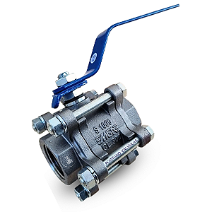 Válvula de Esfera Tripartida S1000 A/C 3" BSP  Passagem Reduzida - MGA