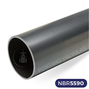 Tubo de Aço Carbono Sch 40 - NBR 5590 c/ Costura Apolo 6 Metros