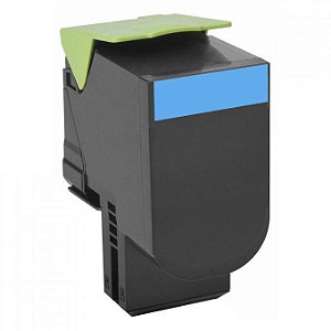 Toner Compatível Lexmark 808SC  808S Ciano | CX510 CX410 CX310 510DE 410DE 510DHE 310DN | 2k