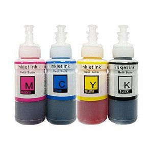 COMBO 2: REFIL DE TINTA EPSON T664320AL T664320 T664| L200 L396 L220 L110 L355 L555 L455 L365 | BK | CY | YE | MA - 4 cores