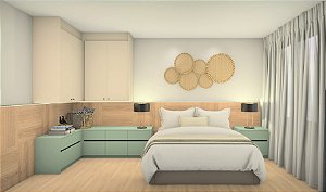Cabeceira Dormitório Casal - Modelo 3