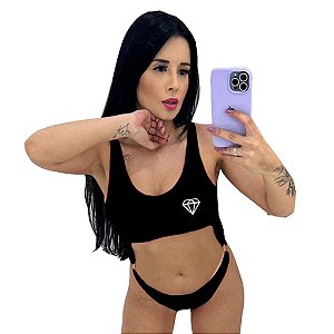 Maiô Engana Mamãe com Bojo + Short Suplex Estampa Refletiva