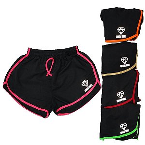 Short Tactel Moda Praia Fitness - Gringas Refletivo
