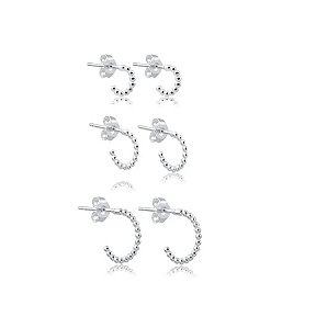 Trio de Argola Bolinha