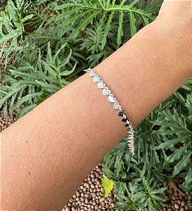 Pulseira Coração Maciço