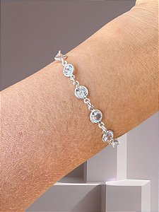 Pulseira em Zircônia Cristal