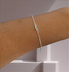 Pulseira Ponto de Luz Navete Azul