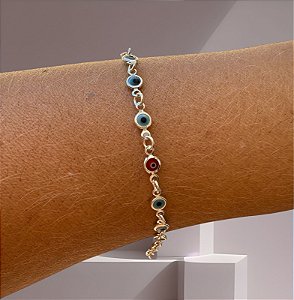 Pulseira Olho Grego Colorido