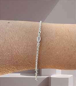 Pulseira Navete Cristal