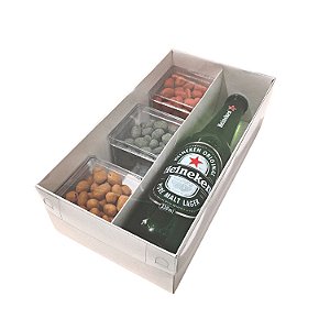 10 Caixas Para o Dia dos Pais - Presente - Kraft e Branco