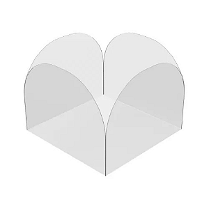 1.000 Forminhas 4 Pétalas De Acetato Transparente Para Doces