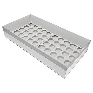 10 Caixas para 50 Doces / Bombom / Brigadeiro - Tampa Visor