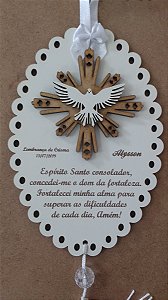 Lembrança de Crisma - Modelo1 - Branco