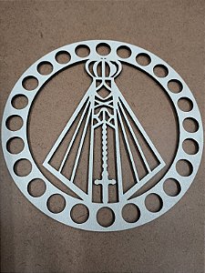 Mandala para crochê - N.Sra. Aparecida - 12,5cm - MODELO B42