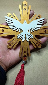 Mandala Espírito Santo - 18cm - Dourado