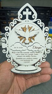 Lembrança de Crisma Espírito Santo nuvem - Modelo 7