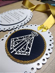 Escapulario duplo de porta - Nossa Senhora Aparecida